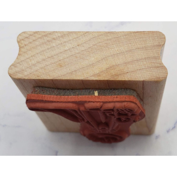 Boy With Teddy Bear And Blanket Creative Beginnings Wood Mounted Rubber Stamp - Picture 2 of 7